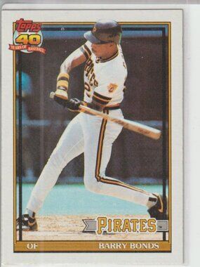 Barry Bonds 1991 Topps 40 Years of Baseball #570